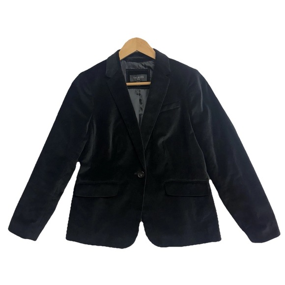 Talbots Jackets & Blazers - Talbots Petites 6P Black Velvet Blazer Jacket Women's Petite Classic One Button